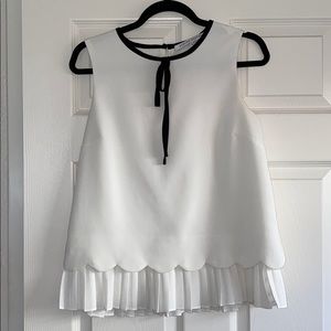 Black & white blouse